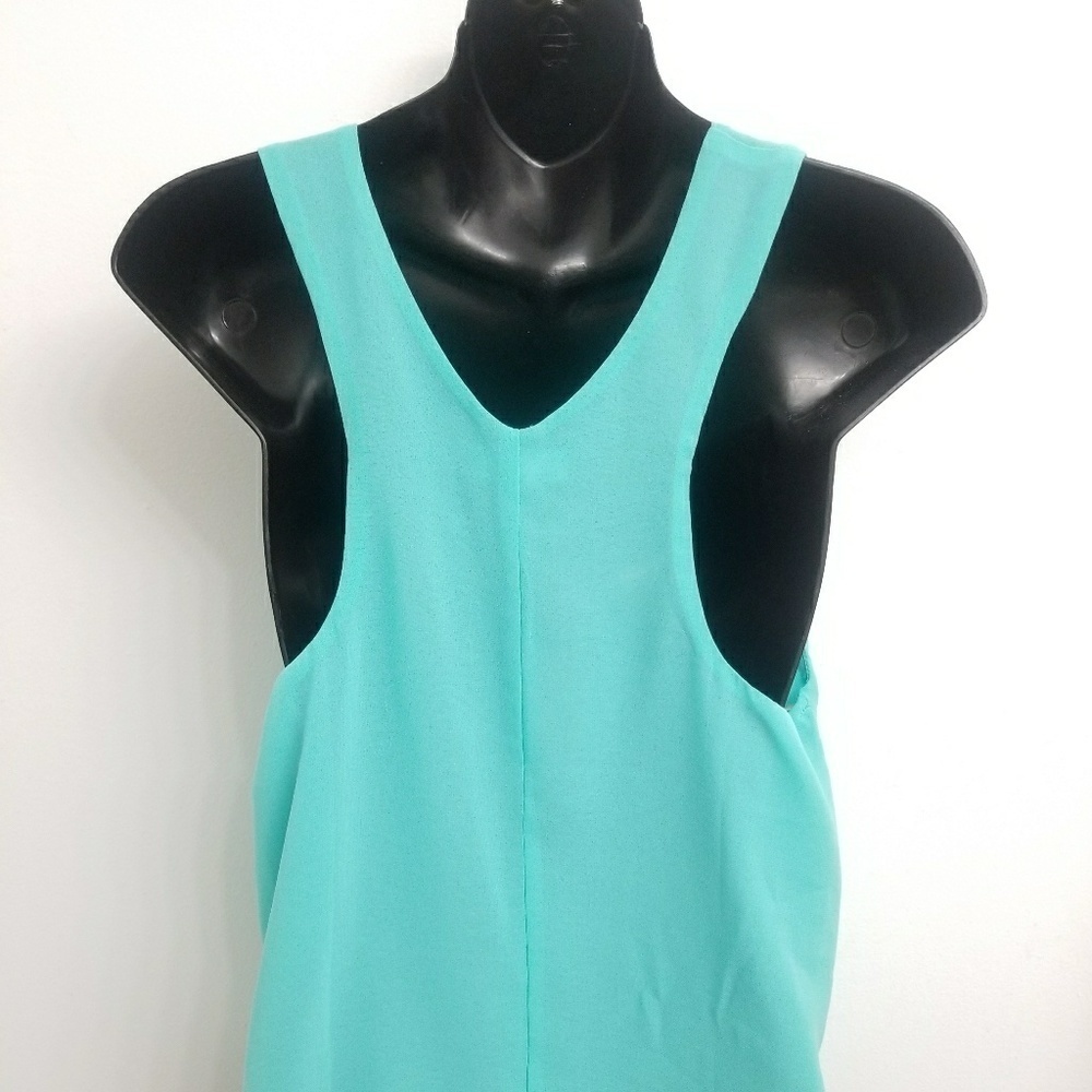 E&M WOMAN TANK TURQUOISE COLOR SZ. LARGE - Picture 4 of 5